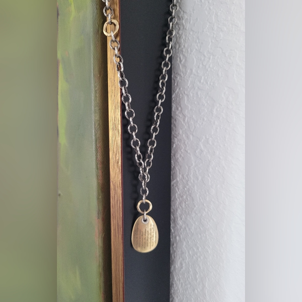 Jeanine Payer 18k & Sterling Silver pendant RARE